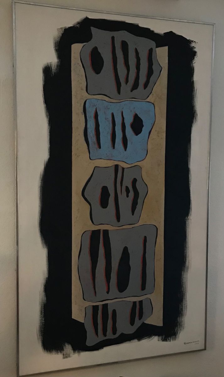 Sara Mack abstract painting oil on canvas large format