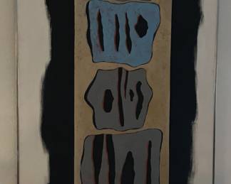 Sara Mack abstract painting oil on canvas large format