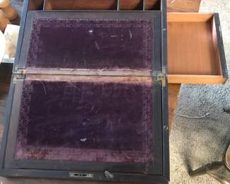 inside of letter writing box