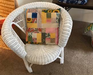 rattan occasional chair