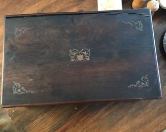 letter writing box with secret drawer