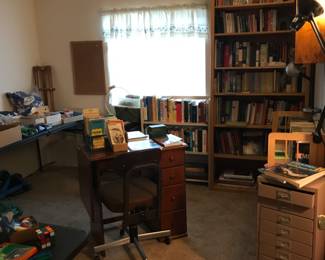 books, book shelf, crafts,  