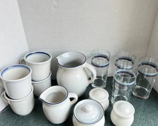 Vintage Pfaltzgraff Breakfast Set in Sky Pattern