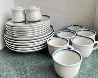  Service for Six-Vintage Pfaltzgraff Dining Set in Sky Pattern