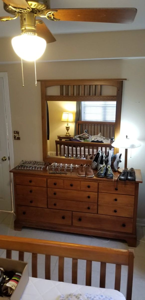 Dresser and matching bed frame