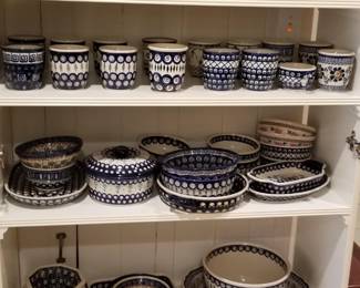 More Polish Pottery cups, dishes