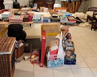 Wrapping, baskets, paper