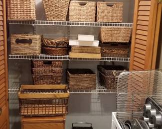 Baskets, pans