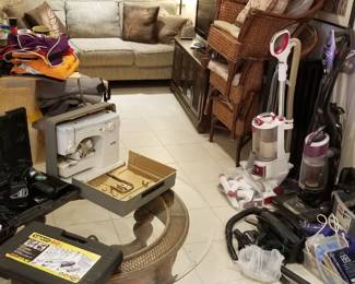 Vacuums, tools, sewing machine