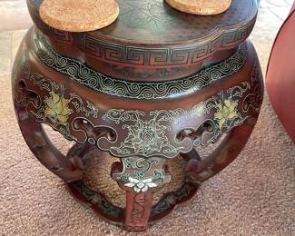 Chinese Wooden Garden stool