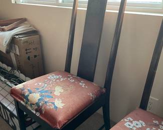 4 Asian - Chinese dining chairs