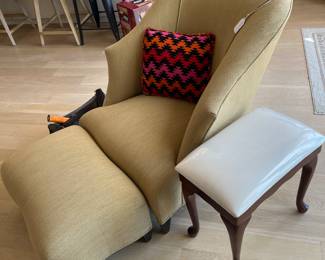 Donghia Chair and Ottoman - bar stools in the background have sold