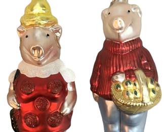 Patricia Breen Piggy Ornaments
