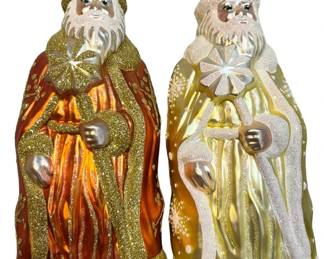 2 Patricia Breen Santa Ornaments