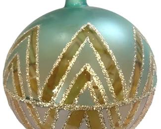 Radko Chevron Ball Ornament