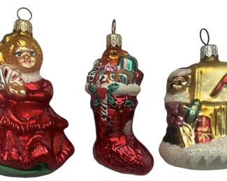 3 Radko Ornaments