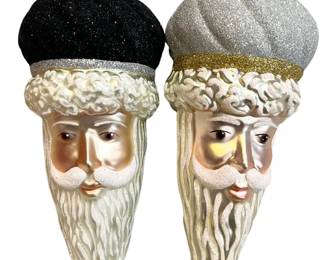 2 Patricia Breen Minsk Santa Ornaments