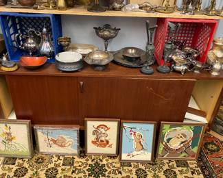 Brass and silver plate 