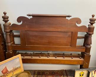 Rope bed headboard, footboard and side rails 