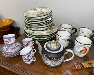 Variety of china pieces