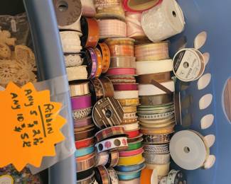FABRIC RIBBONS USED IN PAPER CRAFTING