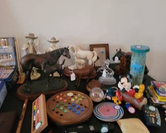 BETTER VIEW OF WESTERN STATUES AND GAMES