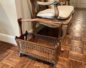 Vintage Magazine holder. $40.00