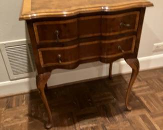 Antique table: $300.