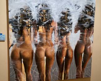 Sarah Rupp "The Four Graces" Original Oil on Canvas. Now $3,000.00 or best offer.