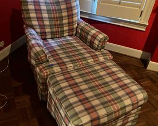 Classic chair with Ottoman: $75 or best offer.
