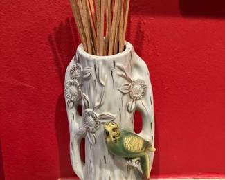 Japanese Porcelain fireplace match holder: $50.