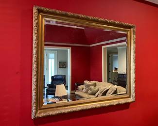 Large vintage framed mirror. $325.00 or best offer.