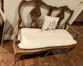 Antique hall bench. Late 19th century. Was $1,800, now $1000.