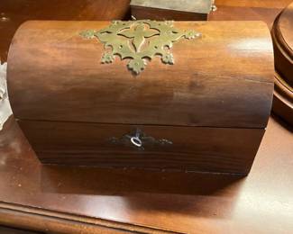 Antique tea caddy: $150.