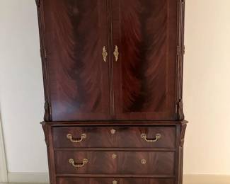 Large wood entertainment bedroom armoire. $150.00.