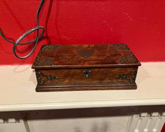 Small antique chest/jewelry box: $100.00