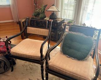 Antique sitting chairs.