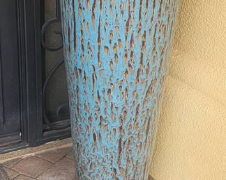 Tall Heavy Drip Paint Vase