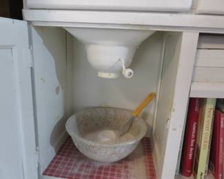 Antique Hoosier flour grinder