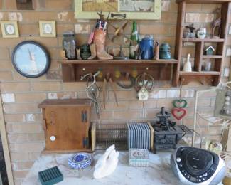 Picture of many knickknacks available throughout the home