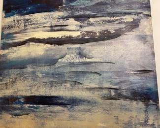 Huge painting ocean blue