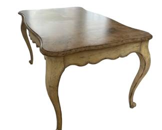 $300 - Rectangular Coffee Table w/Faux Stone Top NJ220-13                                                                                                         Description: This Rectangular Coffee Table boasts a unique scalloped edge design and features a luxurious faux stone top. With its sophisticated style and durable construction, this coffee table is the perfect addition to any living room. Enhance your space with this elegant and functional piece of furniture.

Dimensions: 45 x 24 x 22.5"H

Condition:  Very good condition

Local pick up Rockville, MD.  Please contact us for shipper suggestions