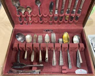 Antique Silver plate Dinner Ware.