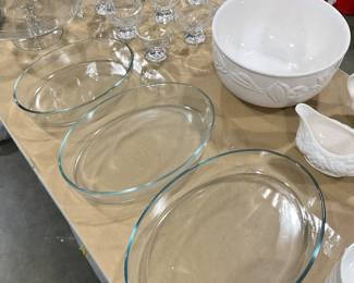 Vintage Clear Pyrex.