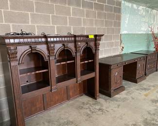 Phillip Langdon, Executive Desk, Hutch & Filing Cabinet.  Excellent condition