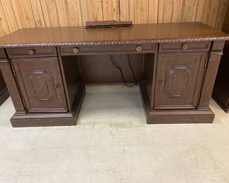 Phillip Langdon Executive Desk (Hutch and Filing Cabinet also part of set).  Excellent condition