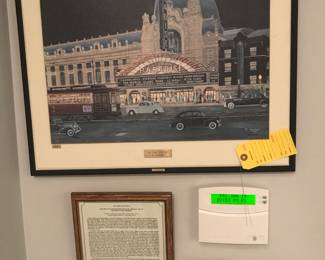 Balaban and Katz: Paradise Theatre: Chicago 1942/As Time Goes By. Signed Jim Annis and numbered Print -edition of 1000.