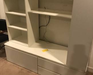 White Formica Entertainment Centre.