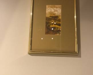 Small Framed Japaneses Watercolor,