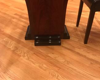 Another Shot of the Rosewood Table Base with Black Base.